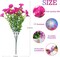 Summer Bushes Outdoor Artificial Flowers 9 Bundles Fake Flowers
